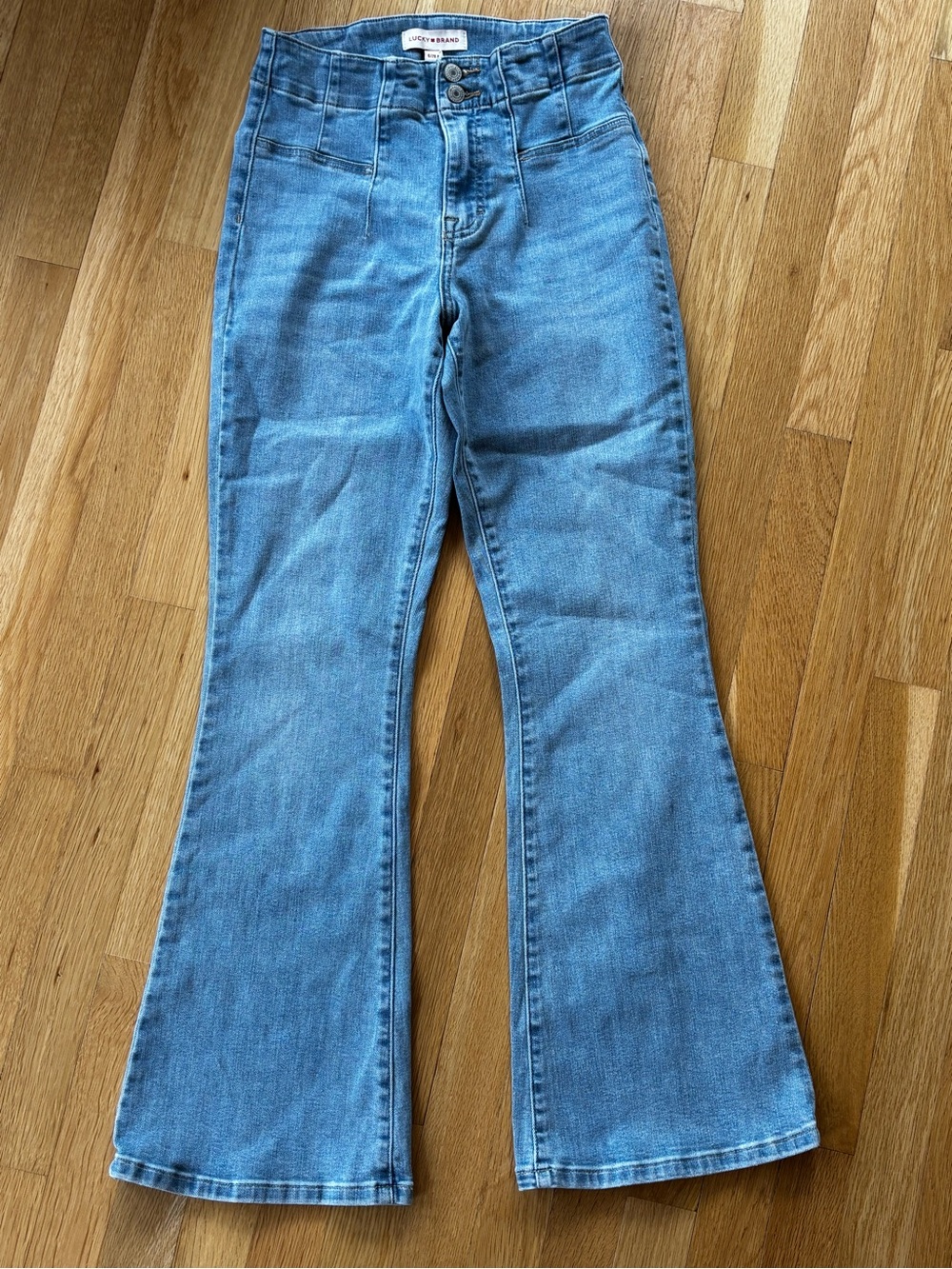 Lucky Brand Stevie High Rise Flare Jeans Women’s Size 6/28 Light Wash Stretch